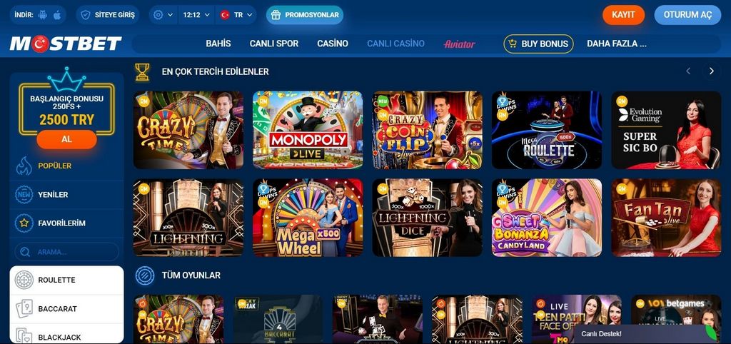 Mostbet, casino online y apuestas deportivas